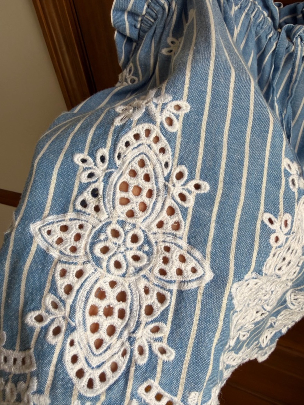Maeve by Anthropologie Eyelet-Border Tank - Picture 6 of 7